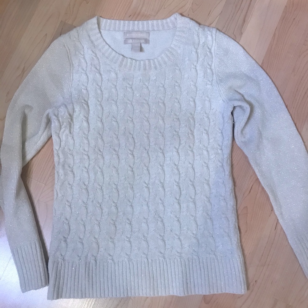 Cute BR white sweater